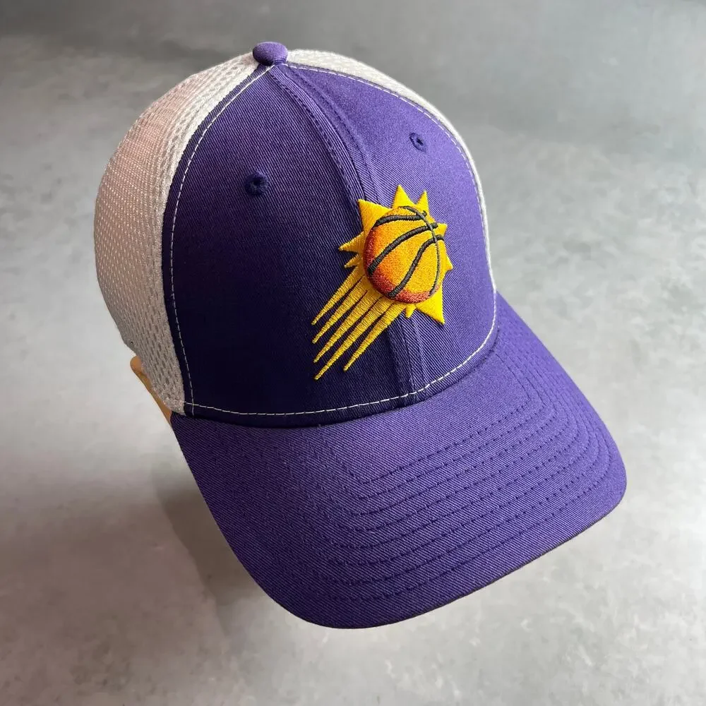 Phoenix Suns New Era Mesh Back 39Thirty Hat Size Medium-Large Purple Cap NWT